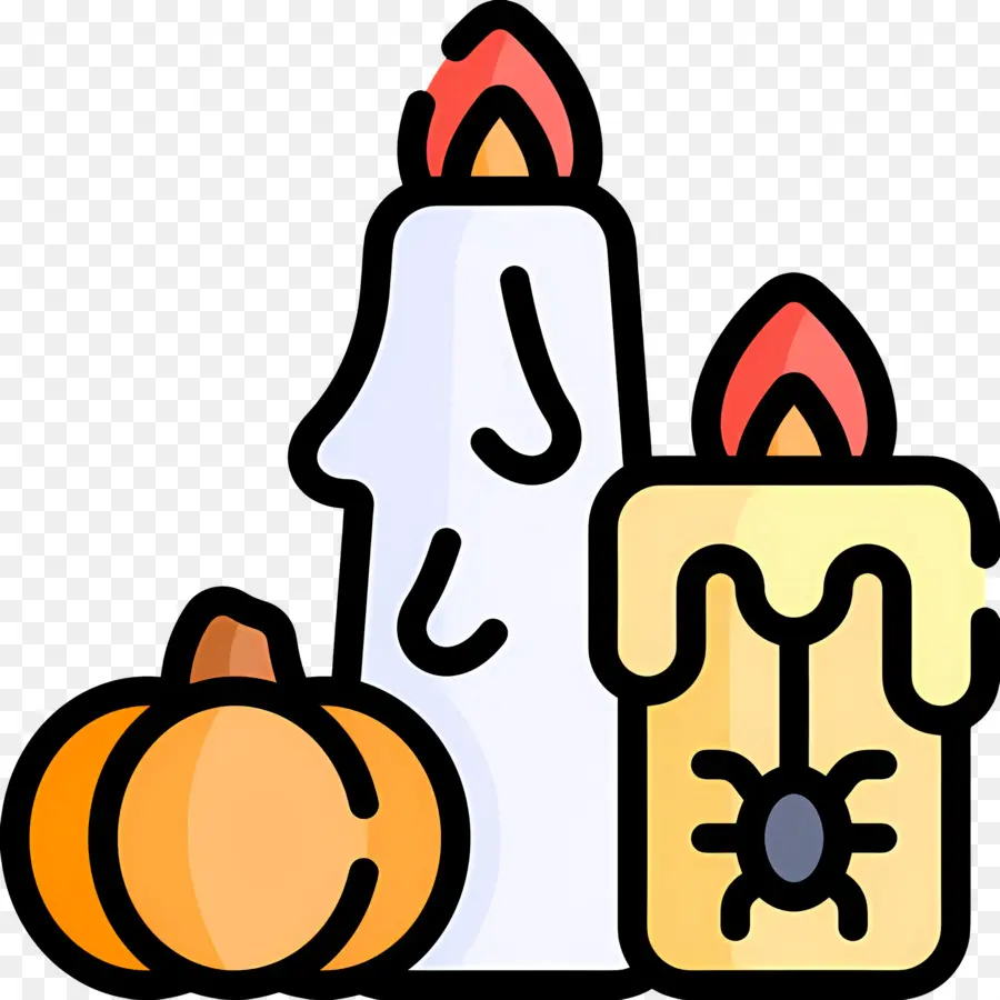 Velas De Halloween，Velas PNG