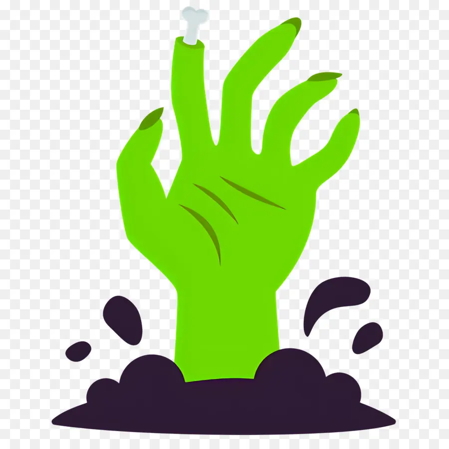 Mano De Halloween，Mano Zombi PNG