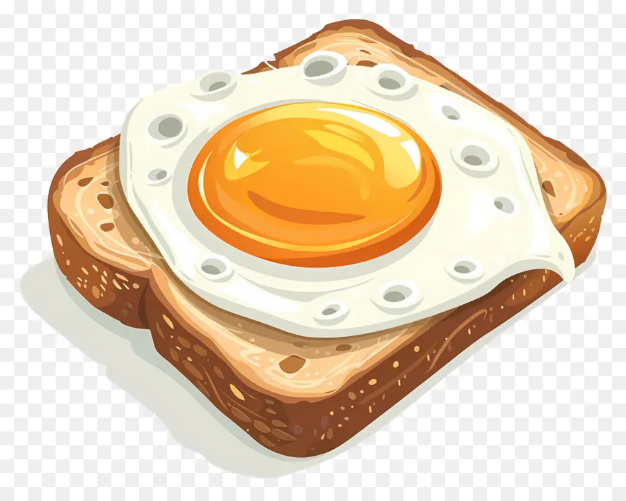 Tostada，Huevo Sobre Tostada PNG