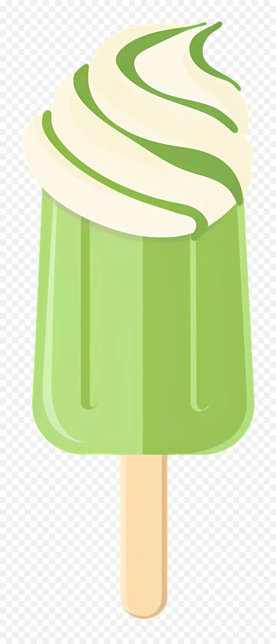 Helado De Matcha，Paleta PNG