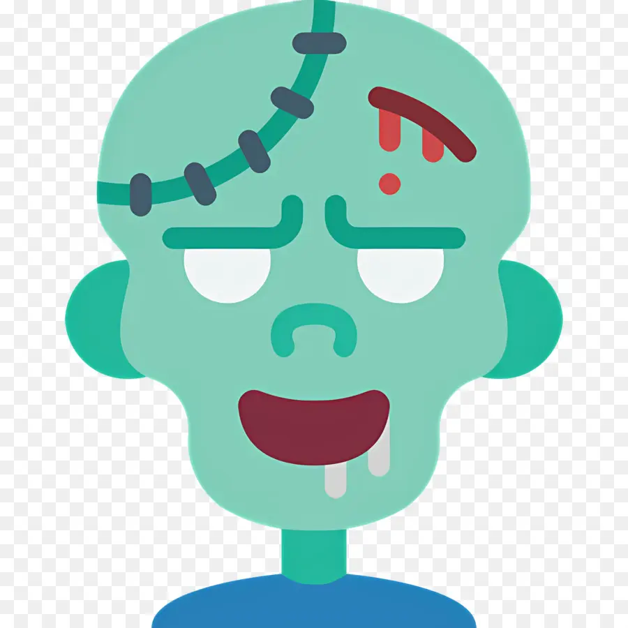 Zombie De Halloween，Cabeza De Zombi PNG