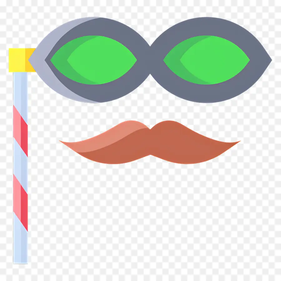 Bigote，Máscara De Fiesta PNG