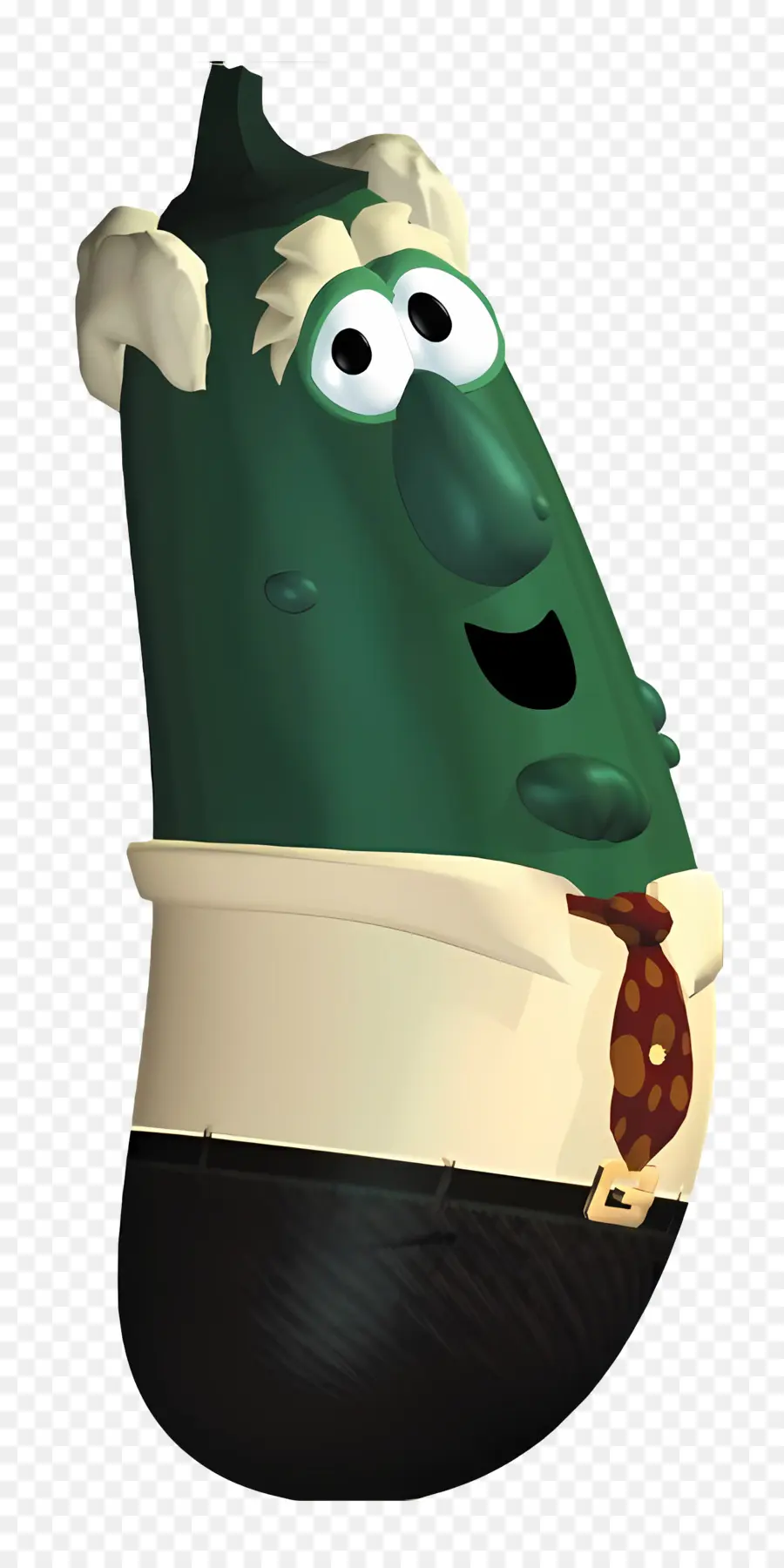 Veggietales，Pepino Con Corbata PNG