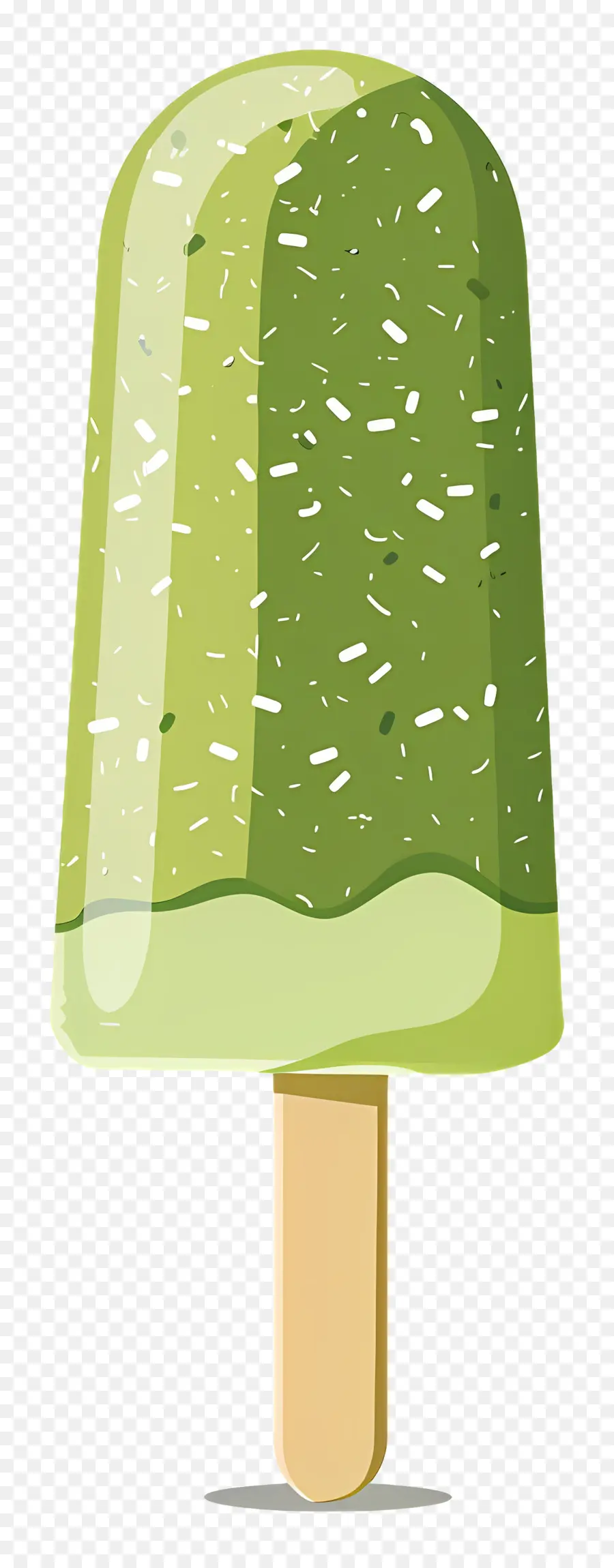 Helado De Matcha，Paleta Verde PNG