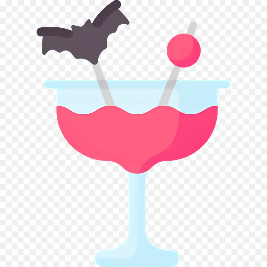 Coctel De Halloween，Cóctel Rosa PNG