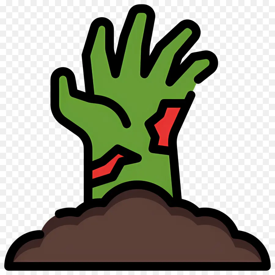 Mano De Halloween，Mano Zombi PNG