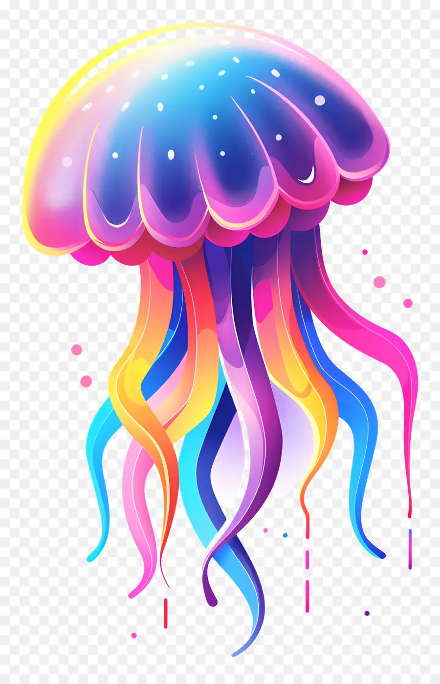 Medusas，Medusas Coloridas PNG