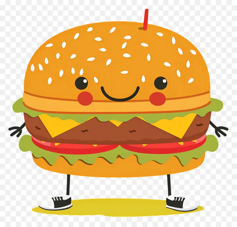 Hamburguesa Animada，Hamburguesa De Dibujos Animados PNG