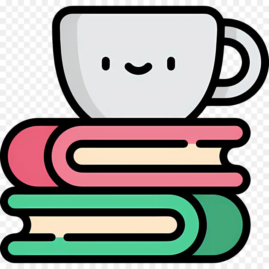 Libro Y Cafe，Libros Y Copa PNG