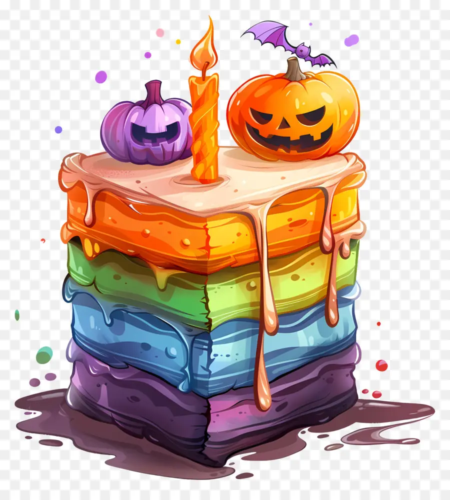 Pastel De Halloween，Calabaza PNG