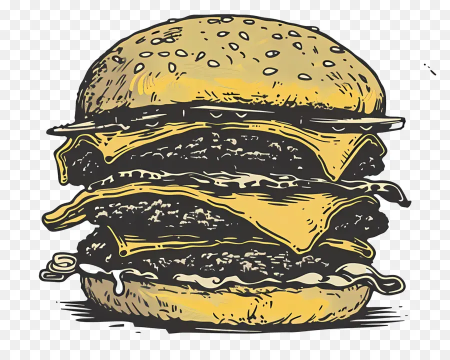 Hamburguesa Animada，Hamburguesa Con Queso PNG