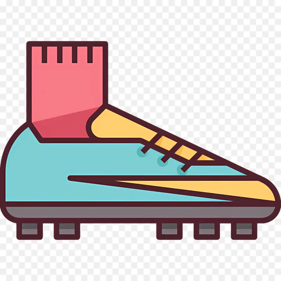 Botas De Futbol，Zapato De Fútbol Colorido PNG