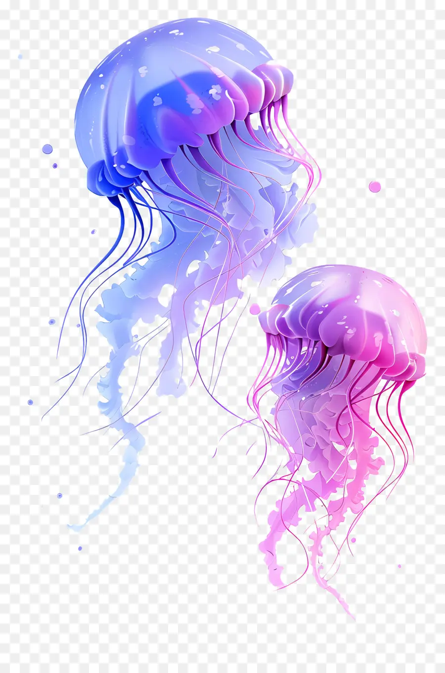 Medusas，Medusas Coloridas PNG