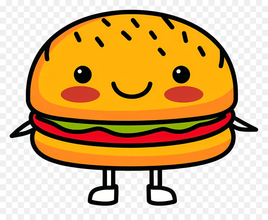 Hamburguesa Animada，Hamburguesa De Dibujos Animados PNG