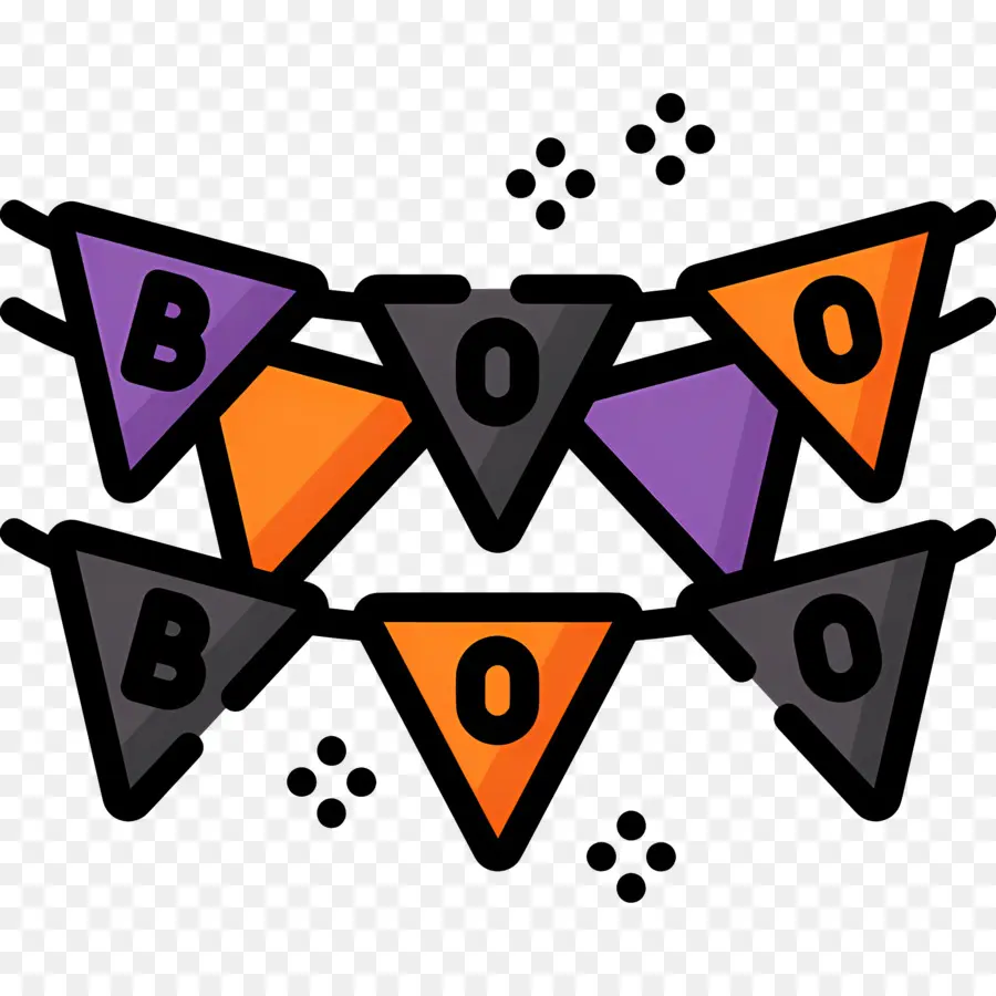 Empavesado De Halloween，Pancarta De Halloween PNG