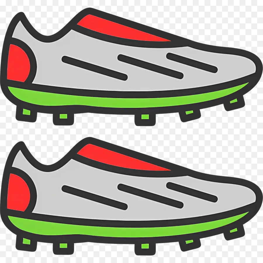 Botas De Futbol，Botas De Fútbol Grises Y Rojas PNG