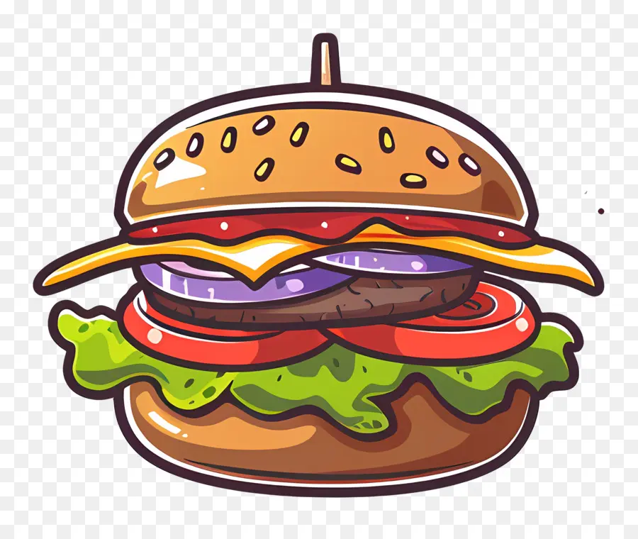 Hamburguesa Animada，Hamburguesa Con Queso PNG