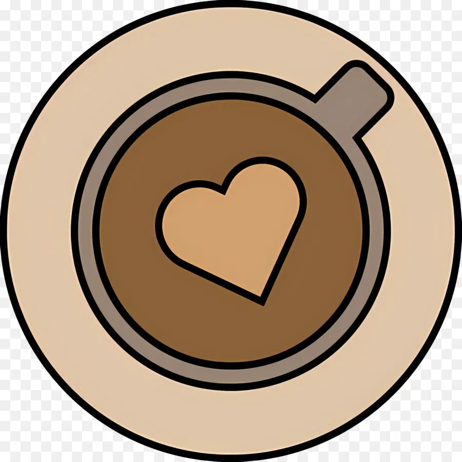 Café Capuchino，Taza De Café Con Corazón PNG