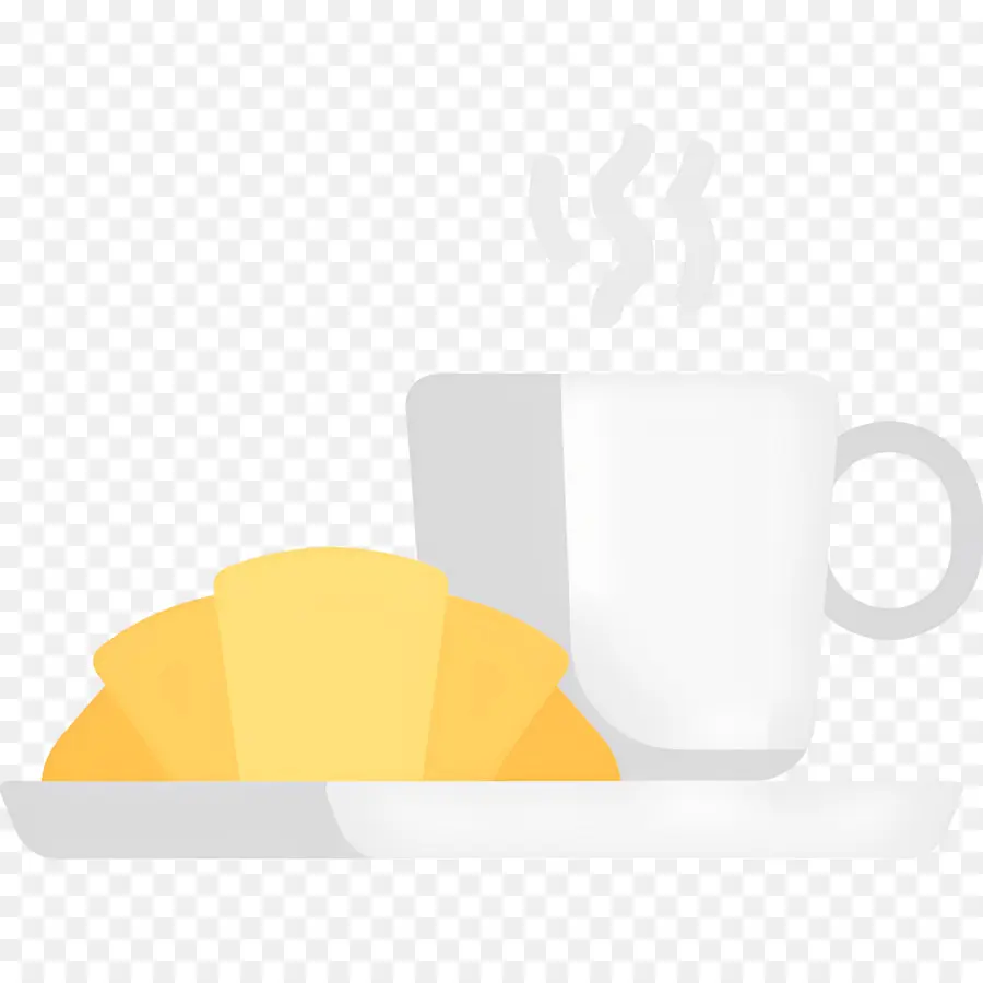 Desayuno Cafe，Café Y Croissant PNG