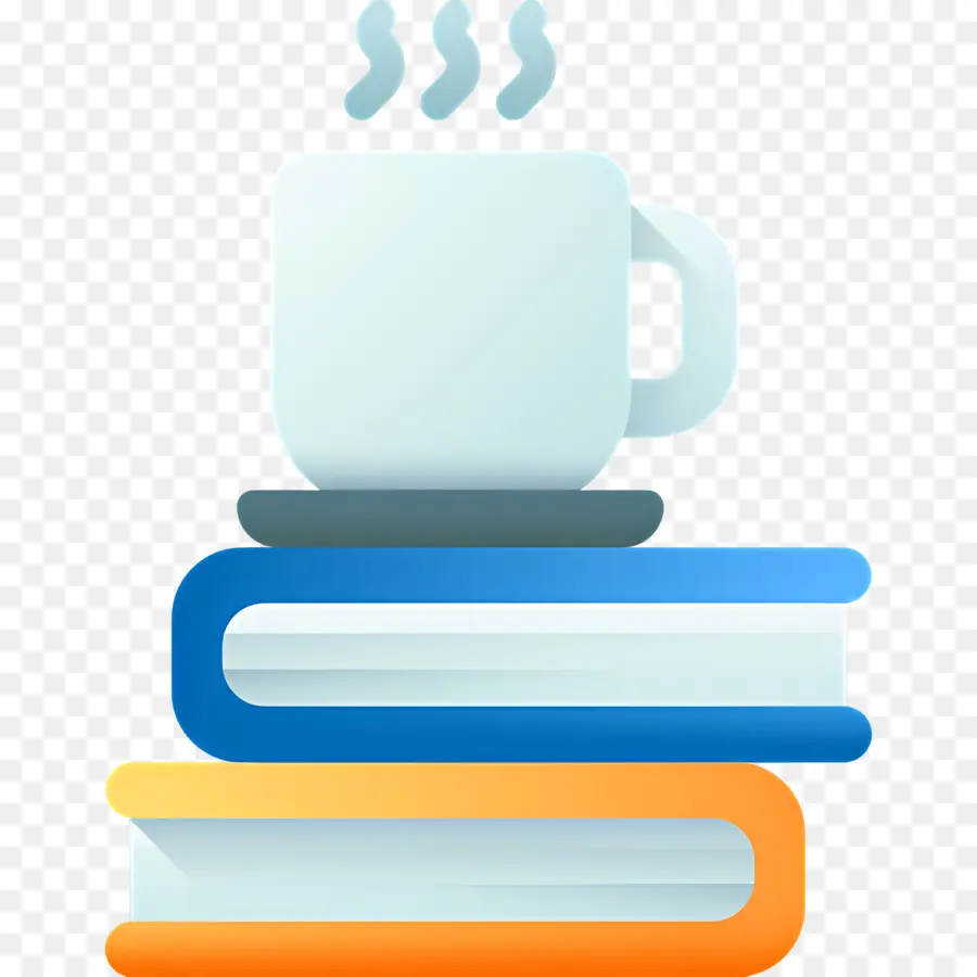 Libro Y Cafe，Taza Y Libros PNG