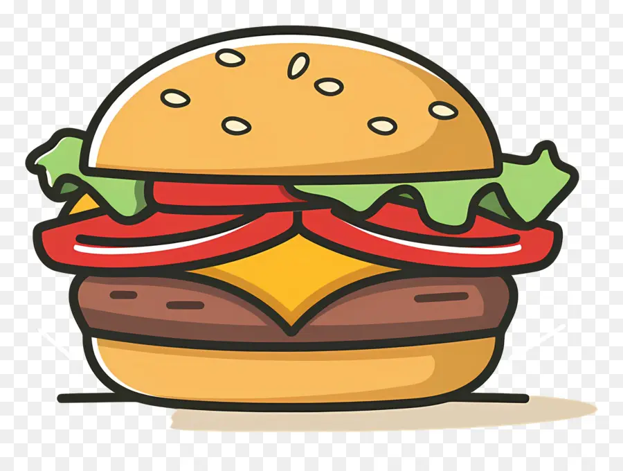 Hamburguesa Animada，Hamburguesa Con Queso PNG