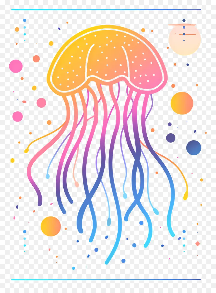 Medusas，Medusas Coloridas PNG