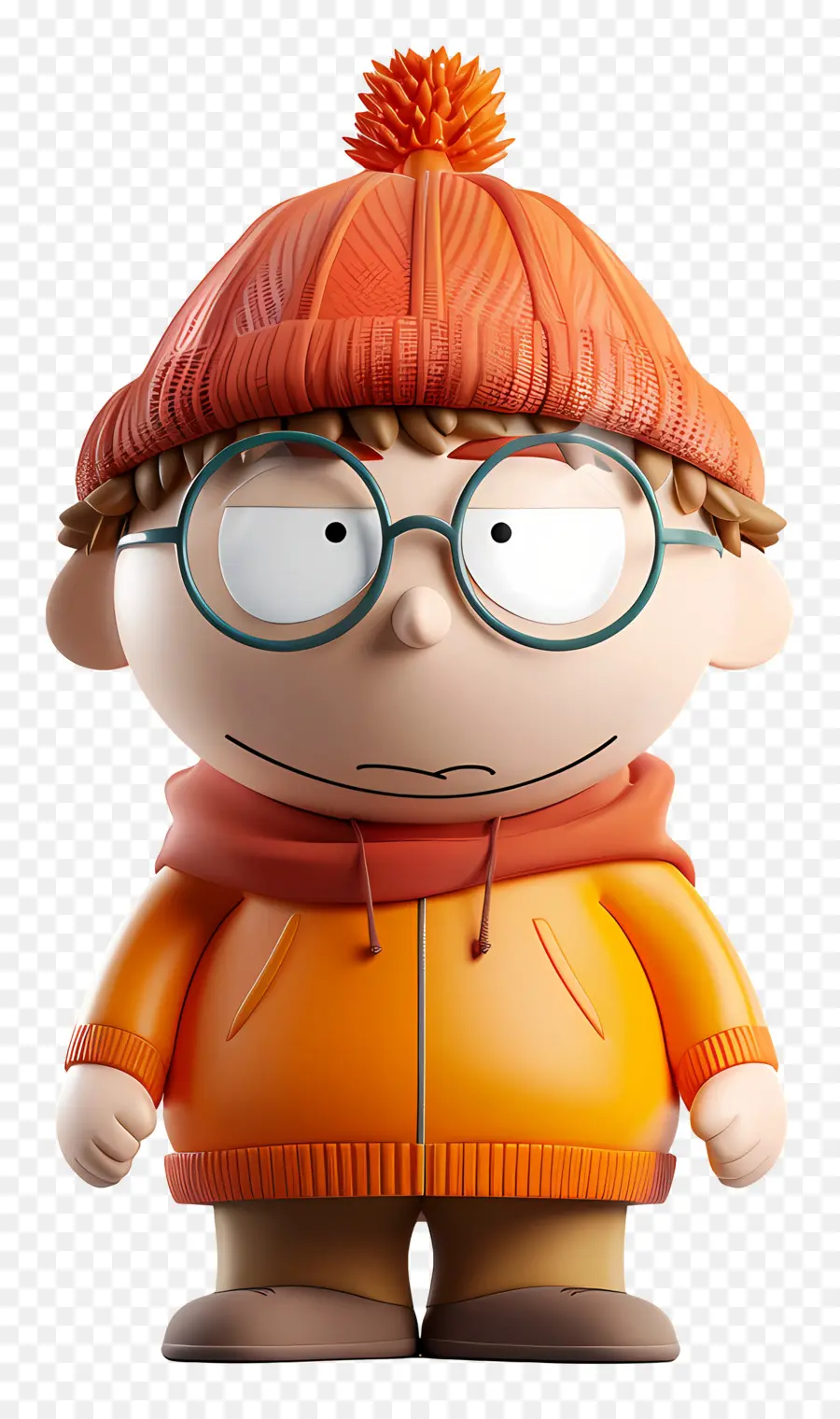 Eric Cartman，Personaje De Dibujos Animados En Traje Naranja PNG