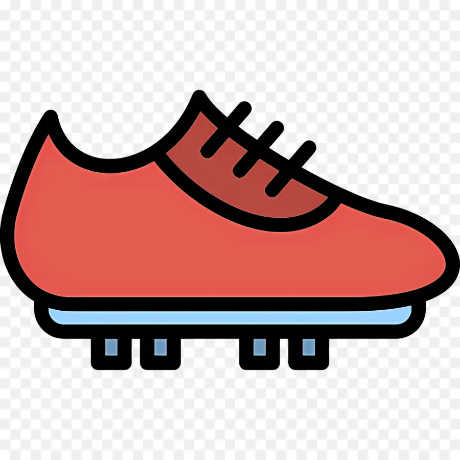 Botas De Futbol，Zapato Rojo PNG