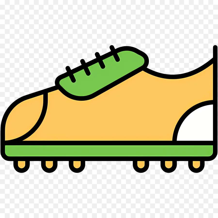 Botas De Futbol，Taco De Fútbol Amarillo PNG