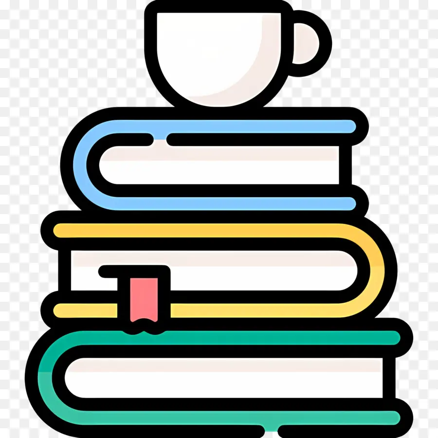 Libro Y Cafe，Libros Y Copa PNG