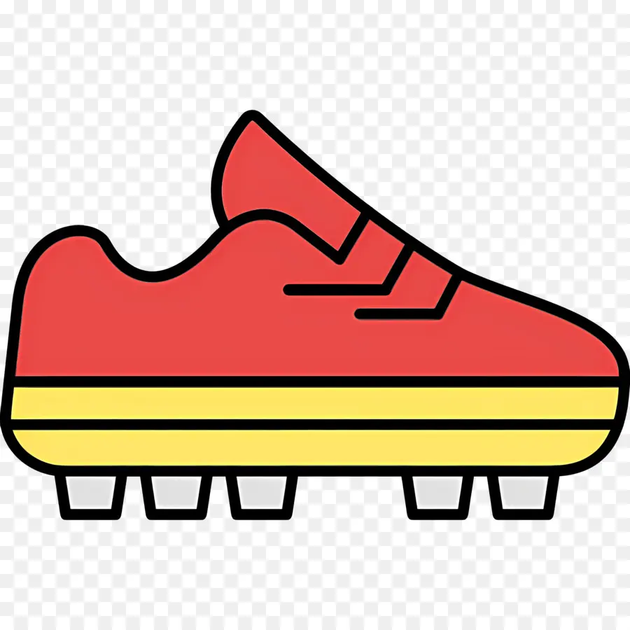 Botas De Futbol，Zapato Rojo PNG