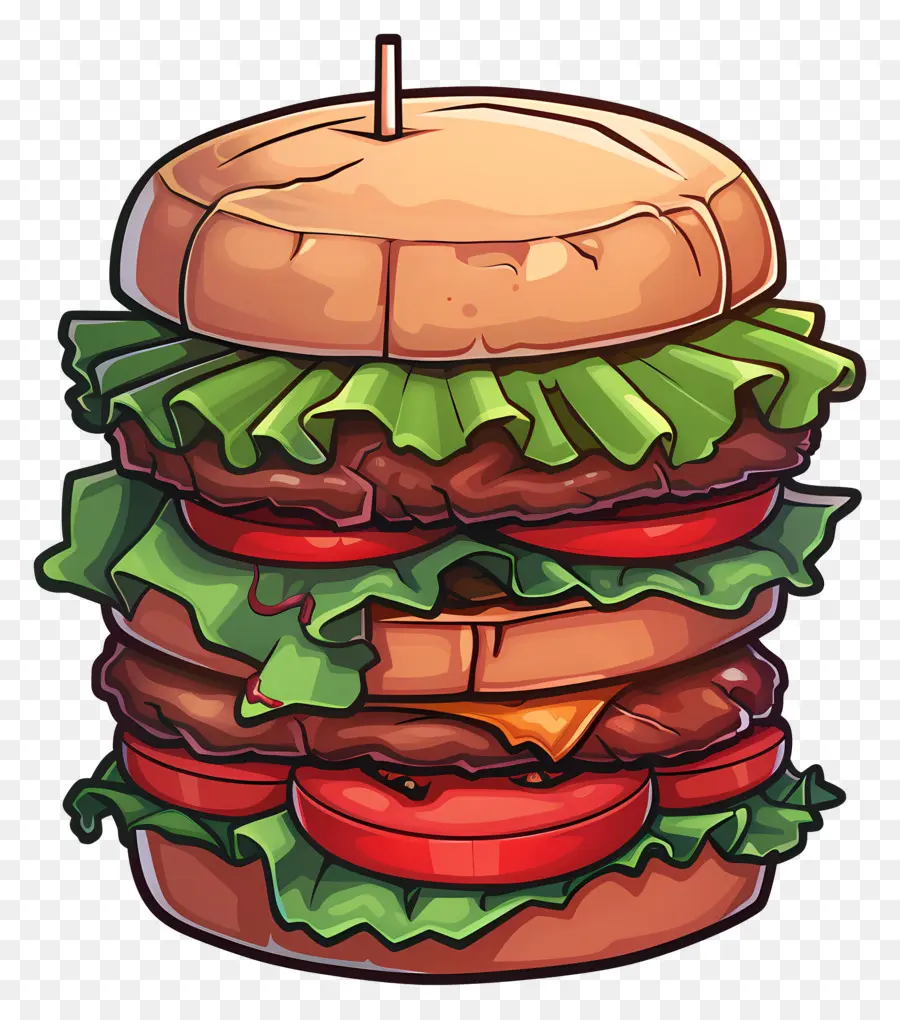 Hamburguesa Animada，Hamburguesa Con Queso PNG