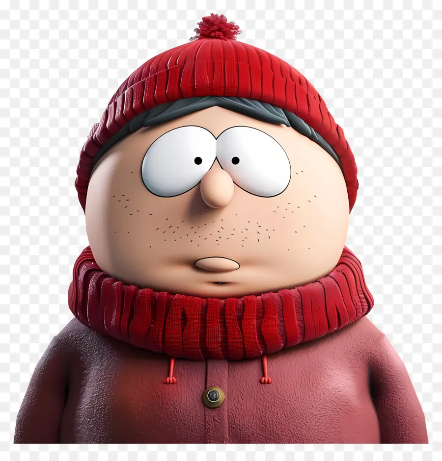 Eric Cartman，Personaje De Dibujos Animados Con Sombrero Rojo PNG