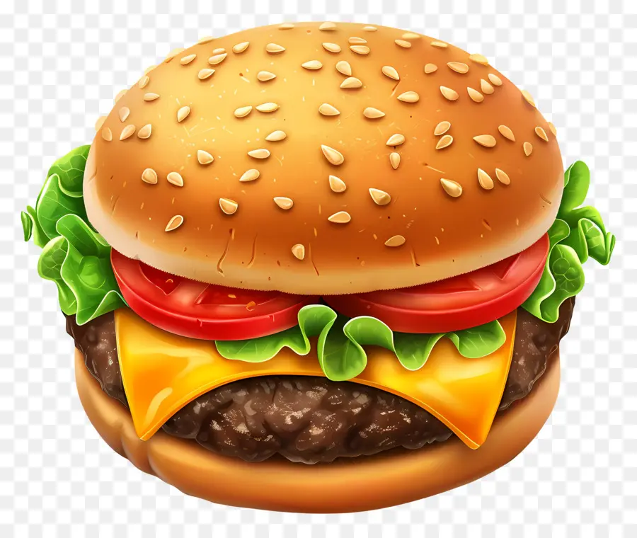 Hamburguesa Animada，Hamburguesa Con Queso PNG