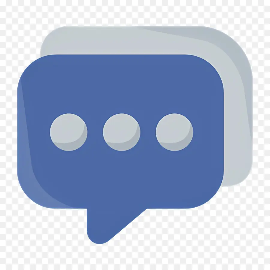 Cuadro De Chat，Burbuja De Discurso Azul PNG