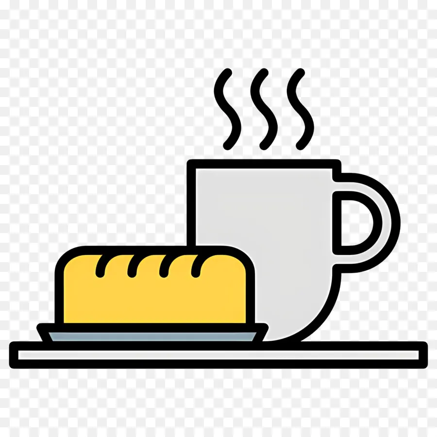 Desayuno Cafe，Café Y Pan PNG