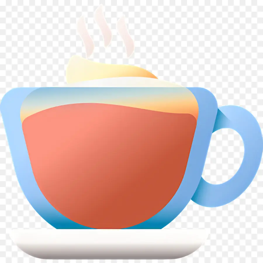 Café Capuchino，Taza De Café Amarilla PNG