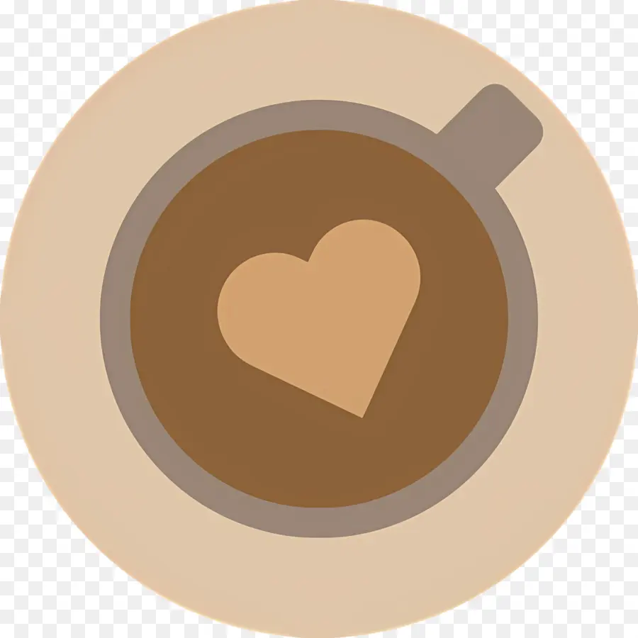 Café Capuchino，Taza De Café Con Corazón PNG