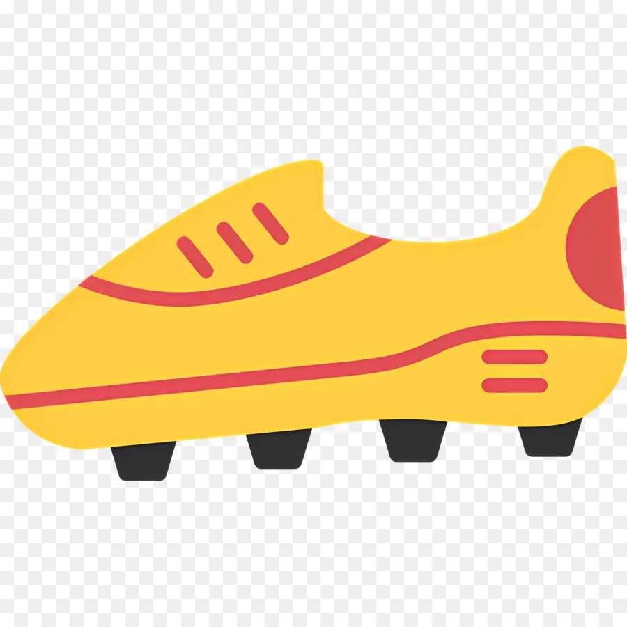 Botas De Futbol，Zapato De Fútbol Amarillo PNG