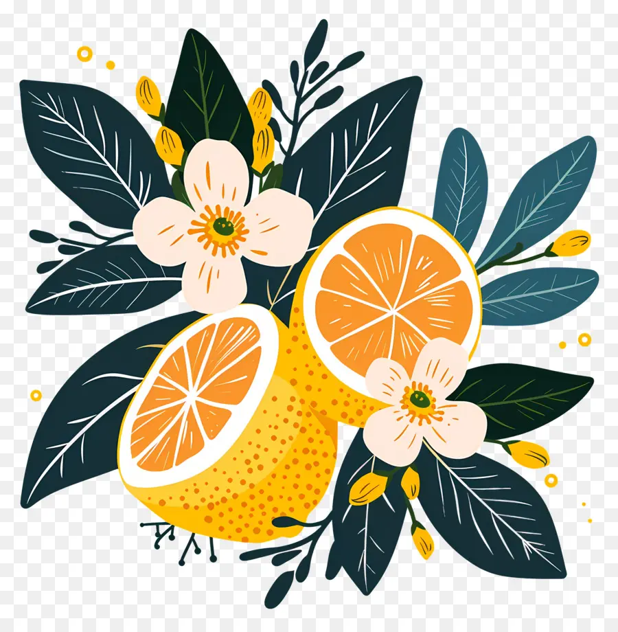 Limones Con Hojas，Naranjas PNG