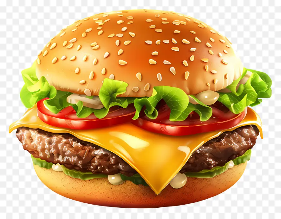 Hamburguesa Animada，Hamburguesa Con Queso PNG