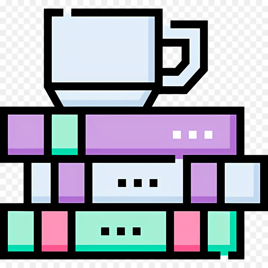 Libro Y Cafe，Libros Y Taza PNG