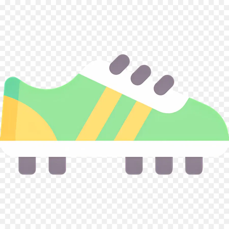 Botas De Futbol，Bota De Fútbol Verde Y Amarilla PNG