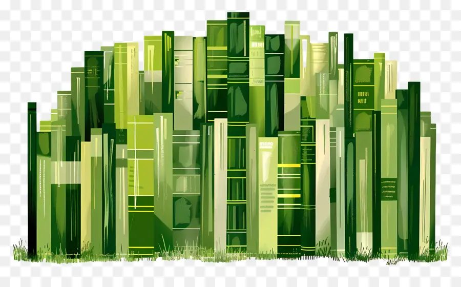 Libros Verdes，Pila PNG