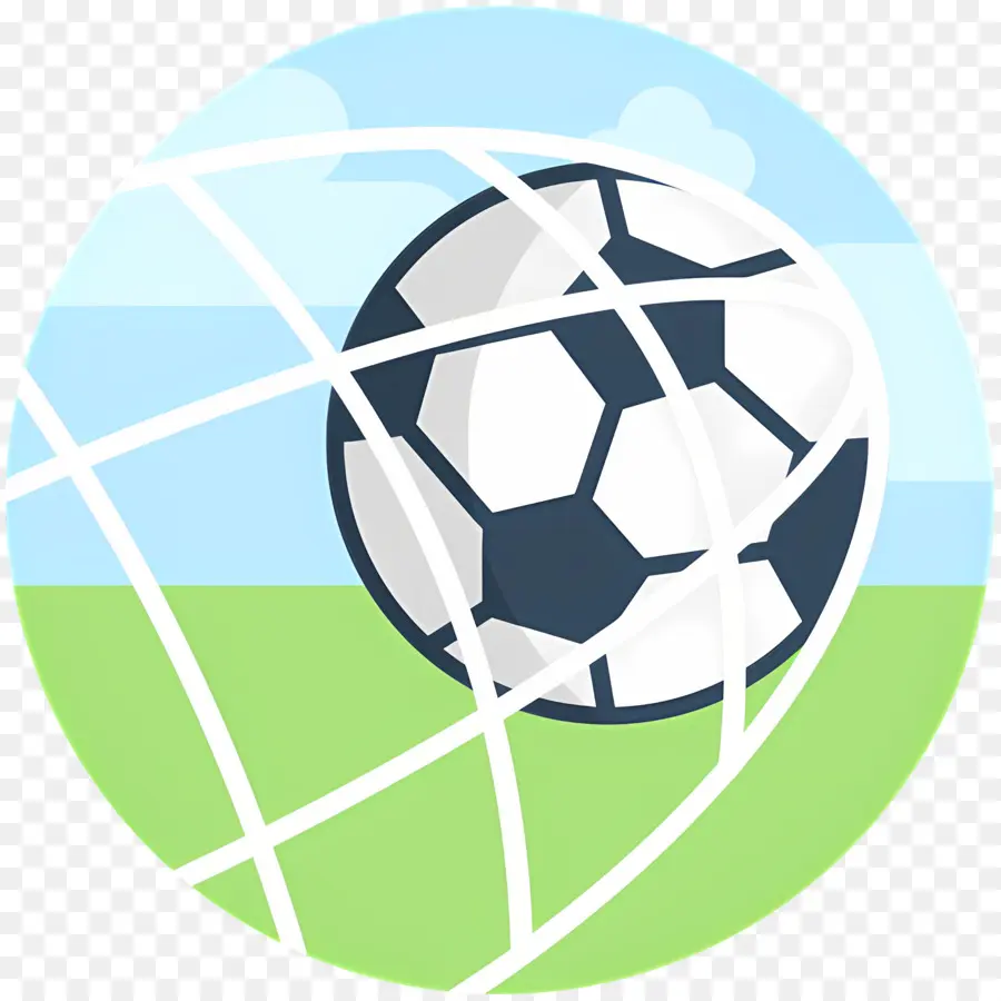 Portería De Futbol，Balón De Fútbol PNG