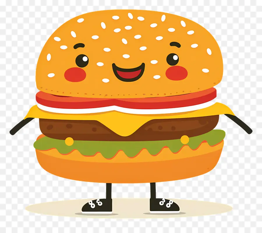 Hamburguesa Animada，Hamburguesa De Dibujos Animados PNG