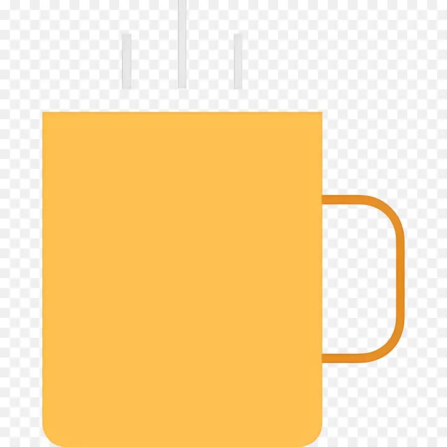 Café Al Vapor，Taza Amarilla PNG