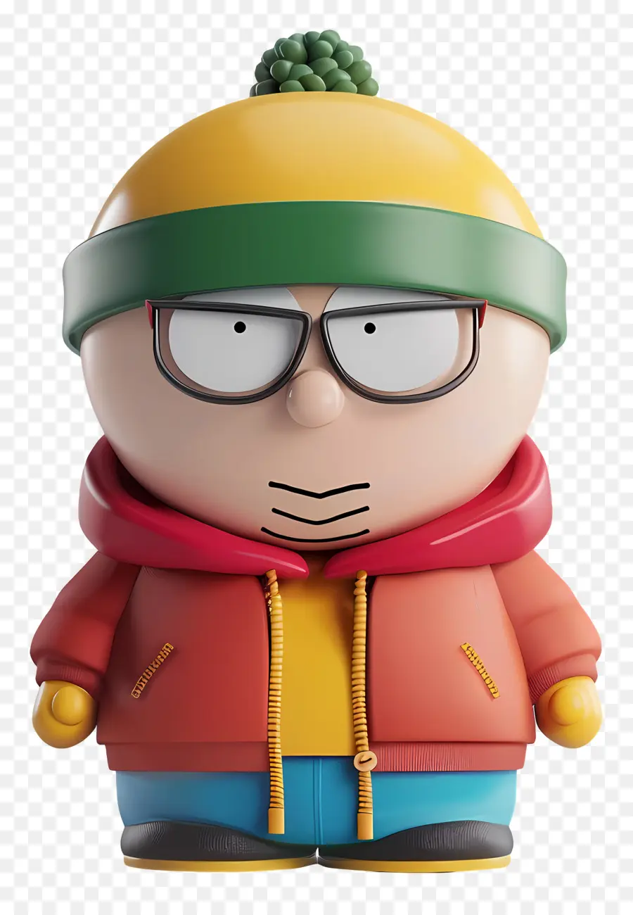 Eric Cartman，Personaje De Dibujos Animados Con Sombrero Amarillo Y Verde PNG