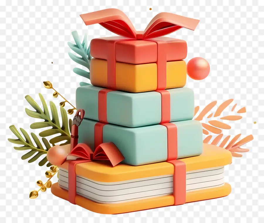 Libros Animados，Cajas De Regalo PNG