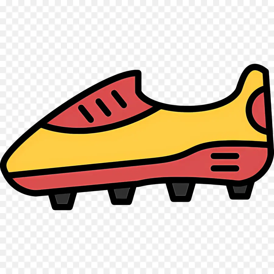 Botas De Futbol，Zapato De Fútbol Amarillo PNG